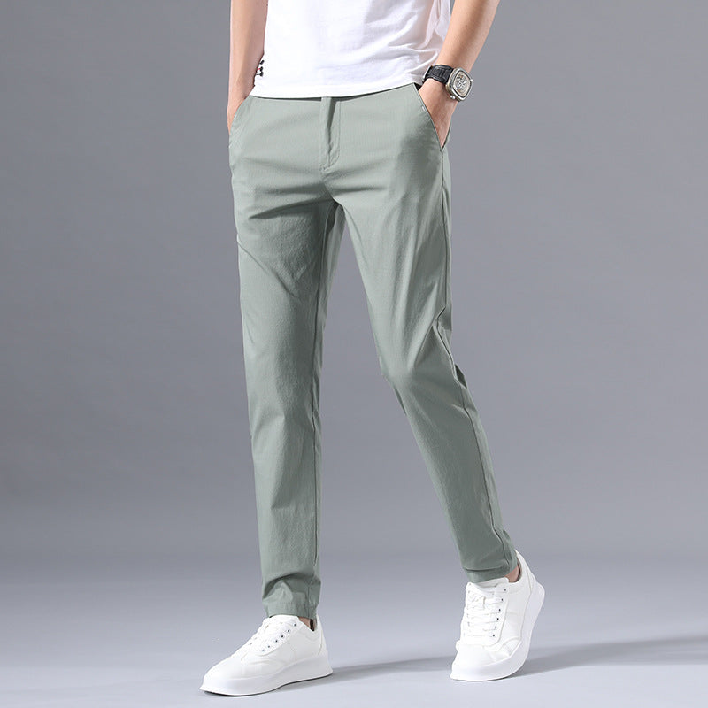 New casual pants men Korean loose breathable straight spring and summer thin trousers stretch men's sports pants men