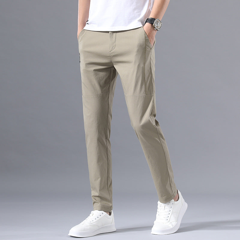 New casual pants men Korean loose breathable straight spring and summer thin trousers stretch men's sports pants men