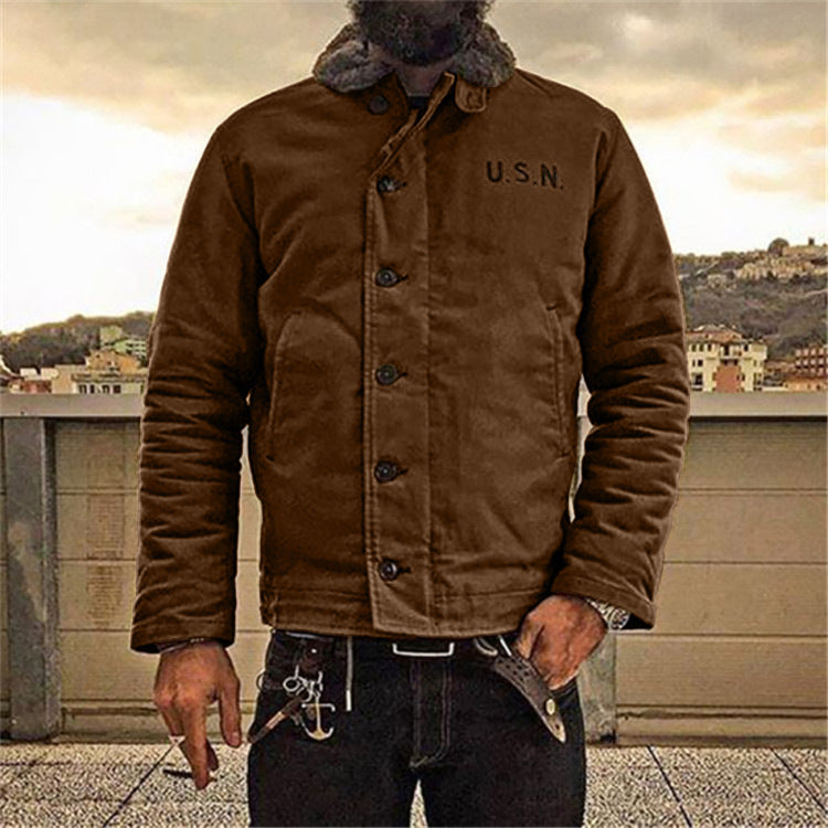 2021cross-border new woolen coat men's European and American Slim solid color fashion jacket jacket men's trend