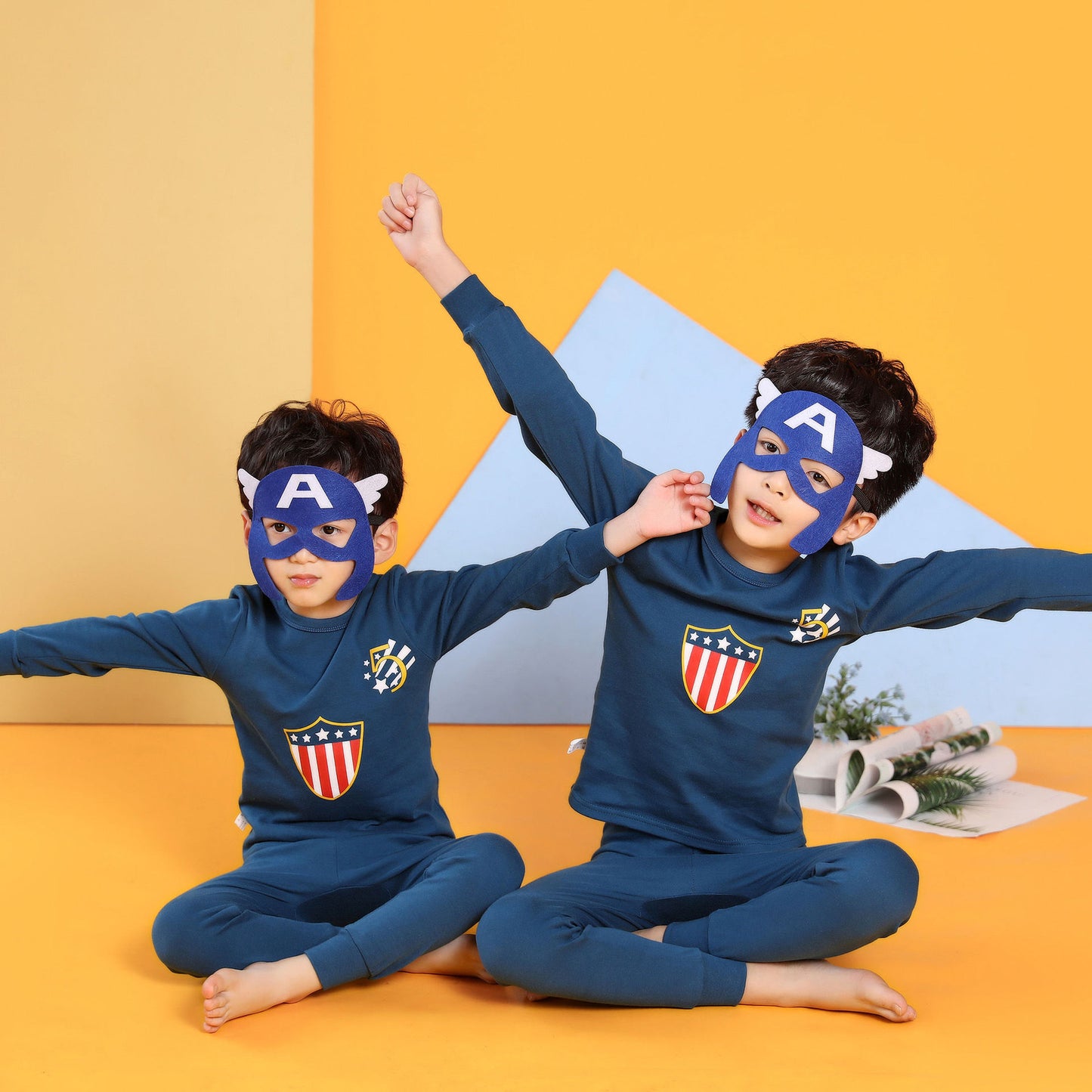 2021 children's autumn clothes and long trousers pure cotton boys and girls underwear set autumn and winter baby cotton round neck bottoming cotton sweater