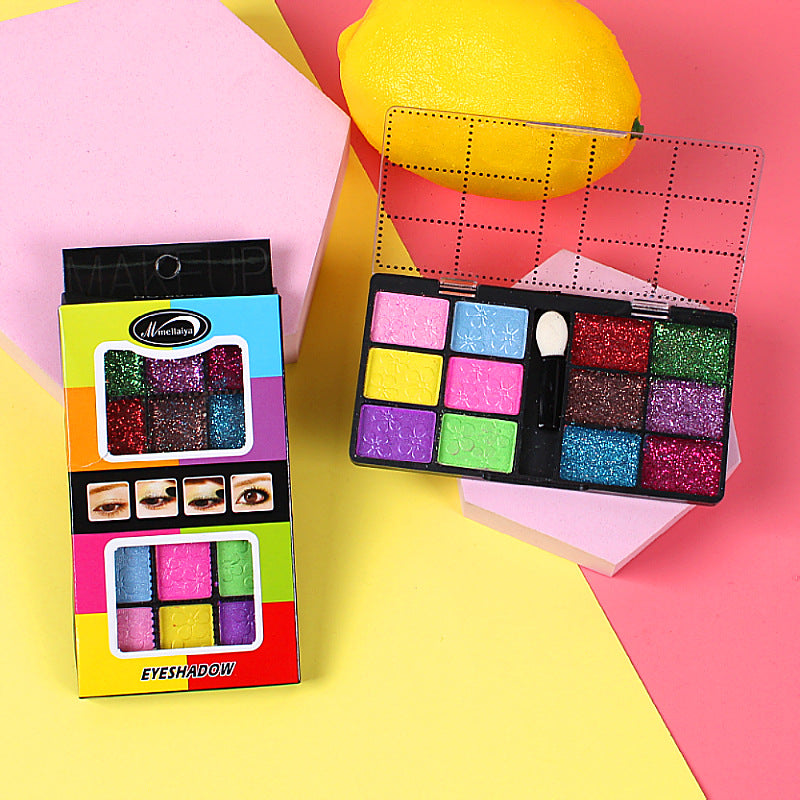 Eye shadow net red ins matte pearlescent eyeshadow palette earth color student makeup palette compact waterproof beginner eyeshadow
