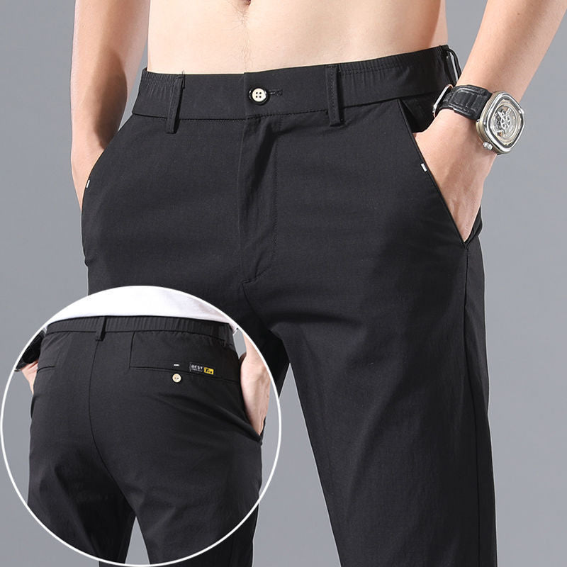 New casual pants men Korean loose breathable straight spring and summer thin trousers stretch men's sports pants men