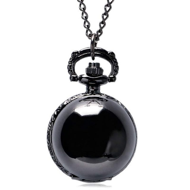 Little Cute Necklace Top Luxury Smooth Golden Snitch Ball Quartz Pocket Watch Pendant with Chain Gifts for Men Women Kids reloj