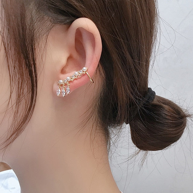 2020 New Angel wings Rhinestone Hanging Dangle exquisite Exaggerated Fashion Stud Earrings elegant Prevent Allergy Earrings
