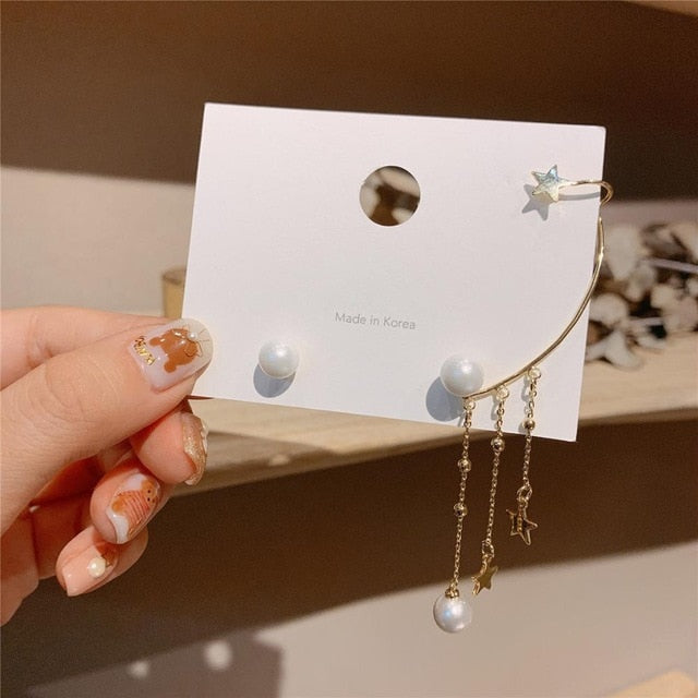 2020 New Angel wings Rhinestone Hanging Dangle exquisite Exaggerated Fashion Stud Earrings elegant Prevent Allergy Earrings