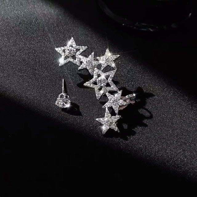 2020 New Angel wings Rhinestone Hanging Dangle exquisite Exaggerated Fashion Stud Earrings elegant Prevent Allergy Earrings