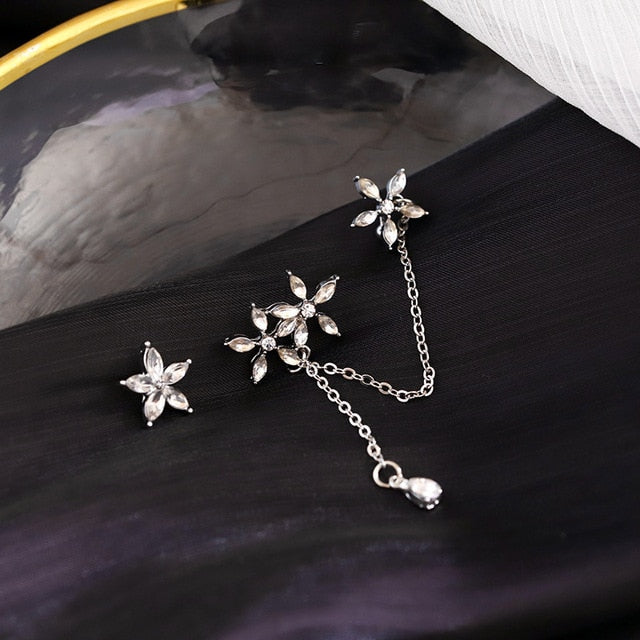2020 New Angel wings Rhinestone Hanging Dangle exquisite Exaggerated Fashion Stud Earrings elegant Prevent Allergy Earrings