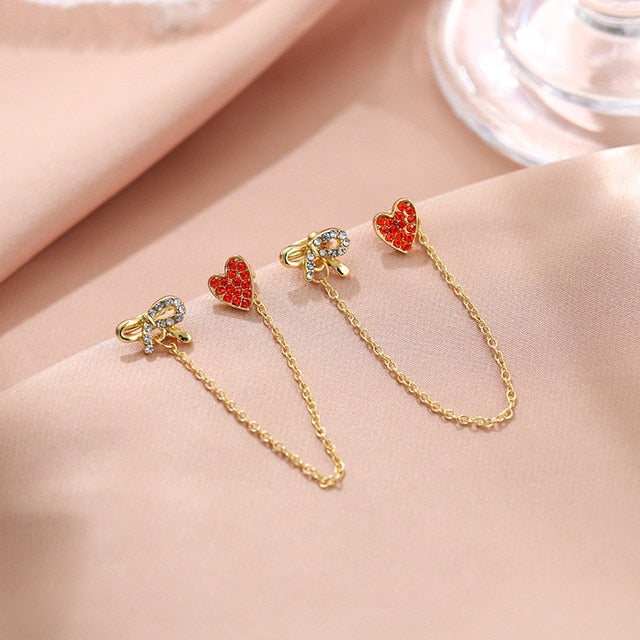 2020 New Angel wings Rhinestone Hanging Dangle exquisite Exaggerated Fashion Stud Earrings elegant Prevent Allergy Earrings