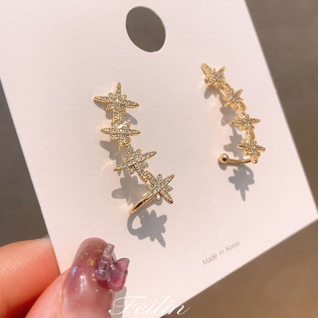 2020 New Angel wings Rhinestone Hanging Dangle exquisite Exaggerated Fashion Stud Earrings elegant Prevent Allergy Earrings