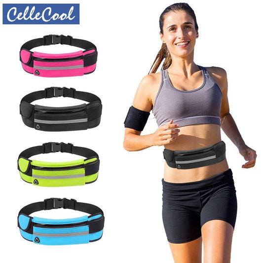 Travel multifunctional Sports pocket mini fanny pack for men women Portable convenient USB waist pack  waterproof phone belt bag
