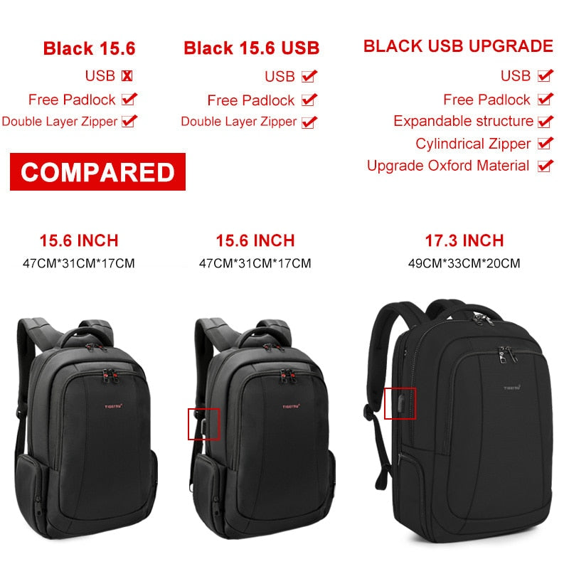 Tigernu Anti Theft Nylon 27L Men 15.6 inch Laptop Backpacks School Fashion Travel Backpacking Backpack Male Backpack For Laptop