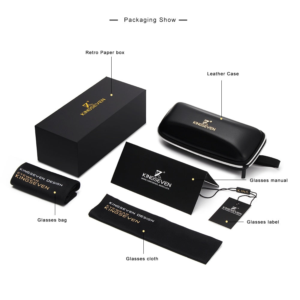 KINGSEVEN 2020 Brand Men Aluminum Sunglasses Polarized UV400 Mirror Male Sun Glasses Women For Men Oculos de sol