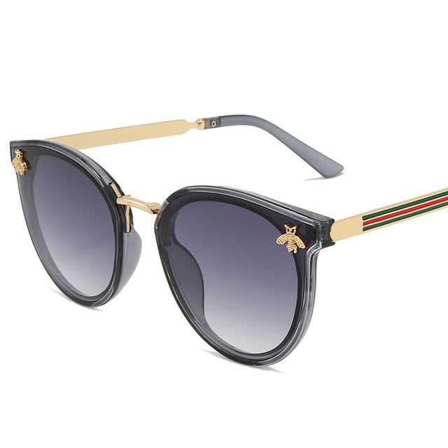 2021 luxury bee Fashion for women Sunglasses Men Square Brand Design Sun Glasses Oculos Retro male iron