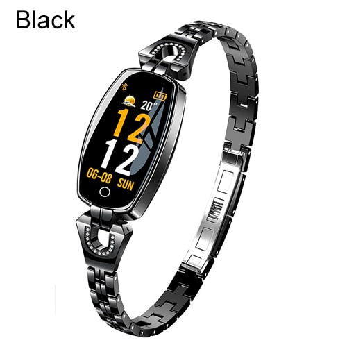 Fashion Women Smart Watch 0.96" OLED Heart Rate Blood Pressure Monitor Pedometer Fitness Tracker Waterproof Smartwatch