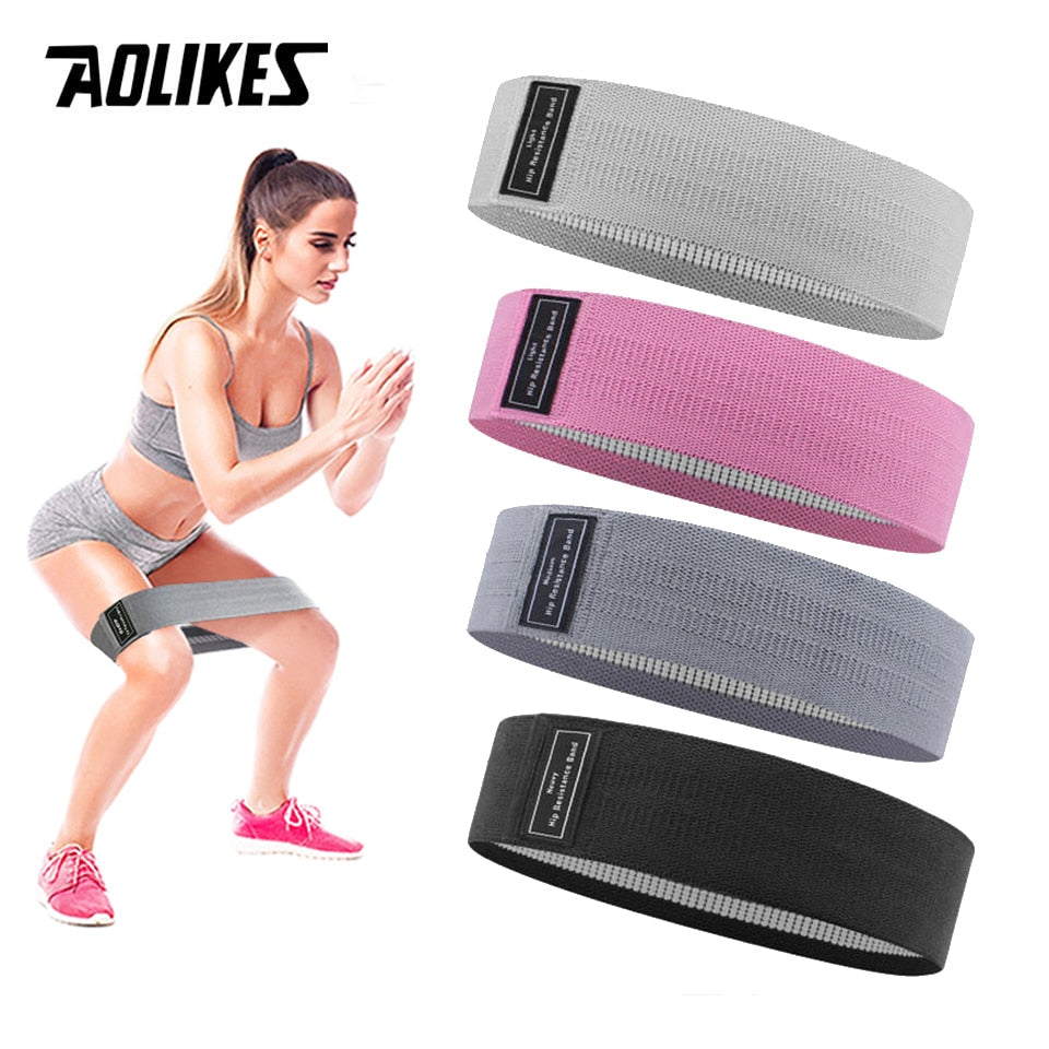 Durable Hip Circle Band Yoga Anti-slip Gym Fitness Rubber Band Exercise Braided Elastic Band Hip Lifting Resistance Band