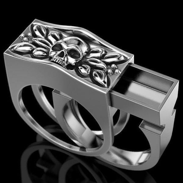 Huitan Viking Nordic Mythology Giant Wolf Men Ring Defense Totem Wolf Fashion Hip Hop Rock Unisex Finger Ring Punk Gift