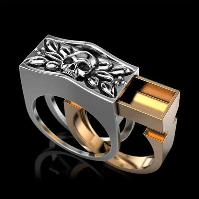Huitan Viking Nordic Mythology Giant Wolf Men Ring Defense Totem Wolf Fashion Hip Hop Rock Unisex Finger Ring Punk Gift