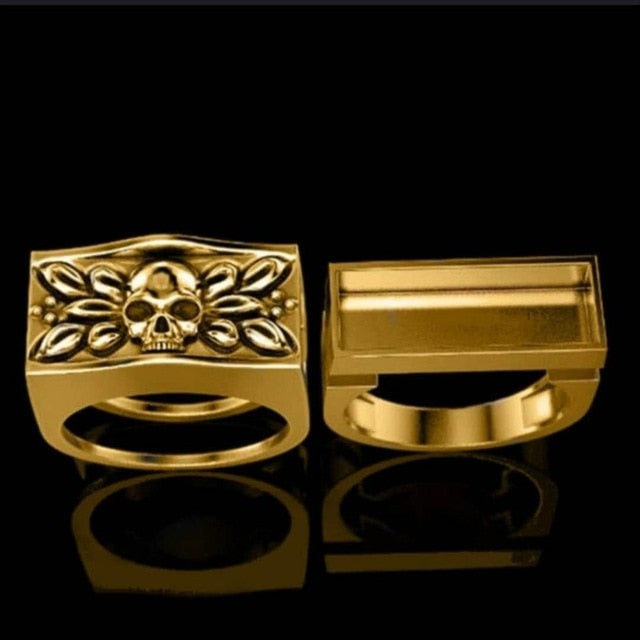 Huitan Viking Nordic Mythology Giant Wolf Men Ring Defense Totem Wolf Fashion Hip Hop Rock Unisex Finger Ring Punk Gift