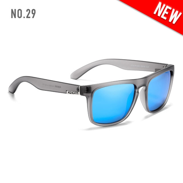 Fashion Guy's Sun Glasses From KDEAM Polarized Sunglasses Men Classic Design All-Fit Mirror Sunglass With Brand Box CE