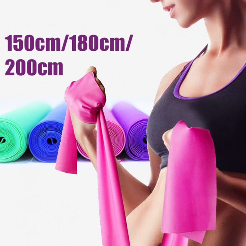 Fitness Exercise Resistance Bands Rubber Yoga Elastic Band 150Cm -180CM Resistance Band Loop Rubber Loops For Gym Training