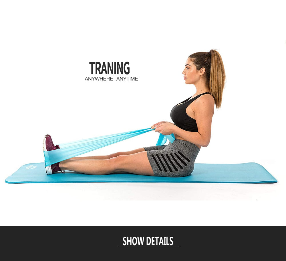 Fitness Exercise Resistance Bands Rubber Yoga Elastic Band 150Cm -180CM Resistance Band Loop Rubber Loops For Gym Training