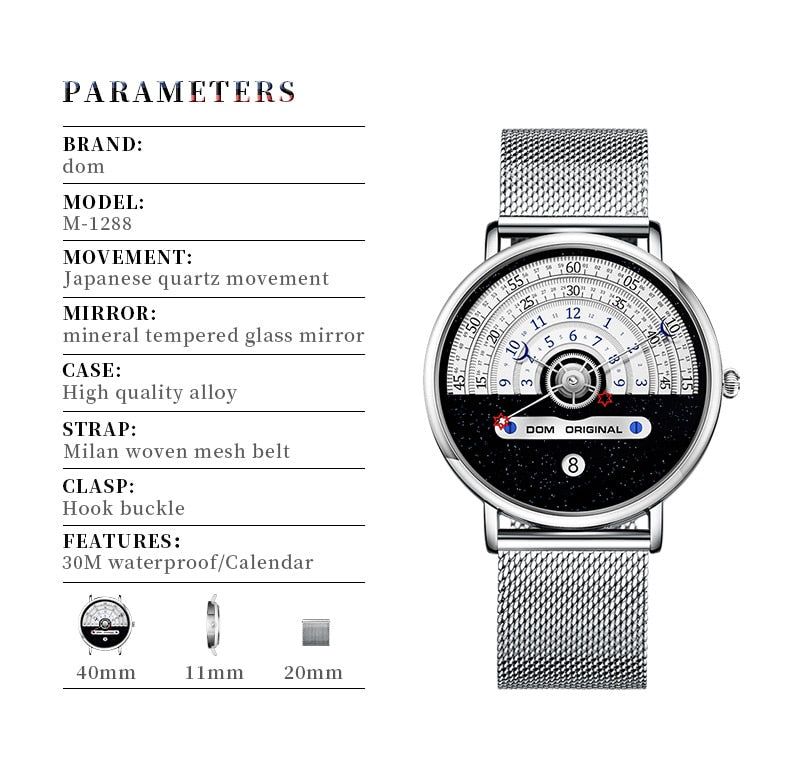 Fashion Watch Men Watches  Creative Men's Watches Male Wristwatch Luxury Mens Clock reloj mujer bayan saat