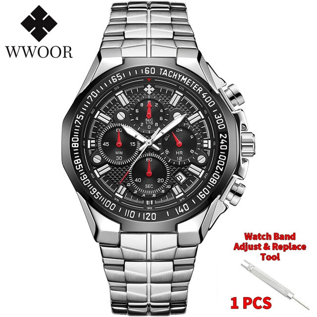 2020 New Men Watches Top Brand Luxury Gold Stainless Steel Quartz Watch Men Waterproof Sport Chronograph Relogio Masculino