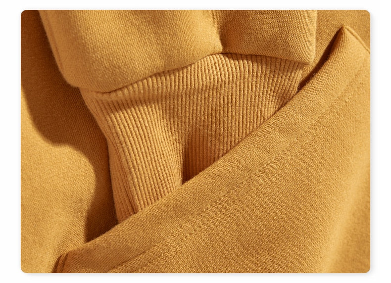 INFLATION Men Solid Color Soft Sweatshirt Set 2020 Winter Warm Fleece Fabric Tracksuit Couple Sweatpant Set Mens Clothing