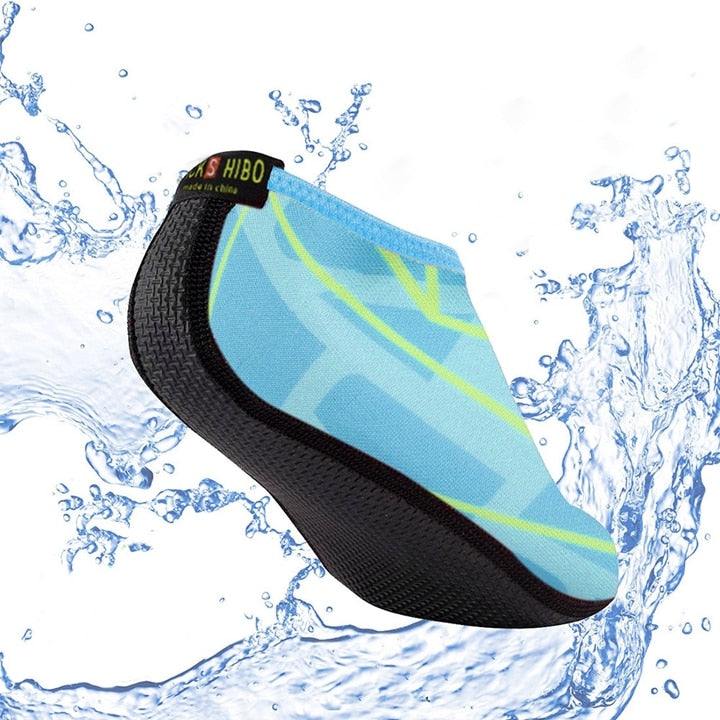 JACKSHIBO Summer Water Shoes Men Swimming Shoes Aqua Beach Shoes Big Plus Size Sneaker For Men Striped Colorful zapatos hombre