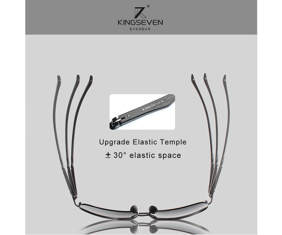 KINGSEVEN 2020 Brand Men Aluminum Sunglasses Polarized UV400 Mirror Male Sun Glasses Women For Men Oculos de sol