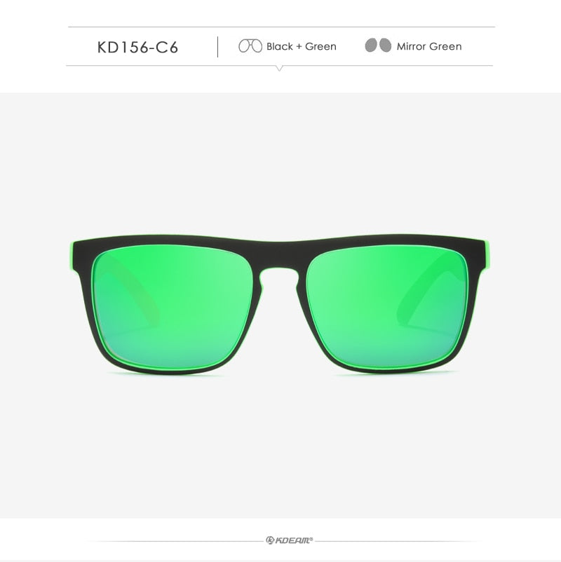 Fashion Guy's Sun Glasses From KDEAM Polarized Sunglasses Men Classic Design All-Fit Mirror Sunglass With Brand Box CE