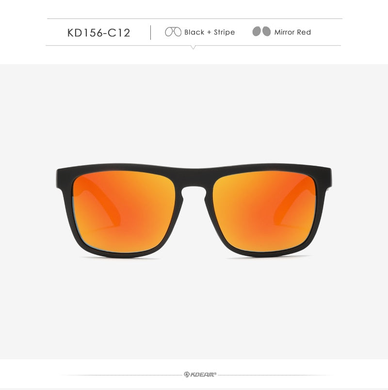 Fashion Guy's Sun Glasses From KDEAM Polarized Sunglasses Men Classic Design All-Fit Mirror Sunglass With Brand Box CE