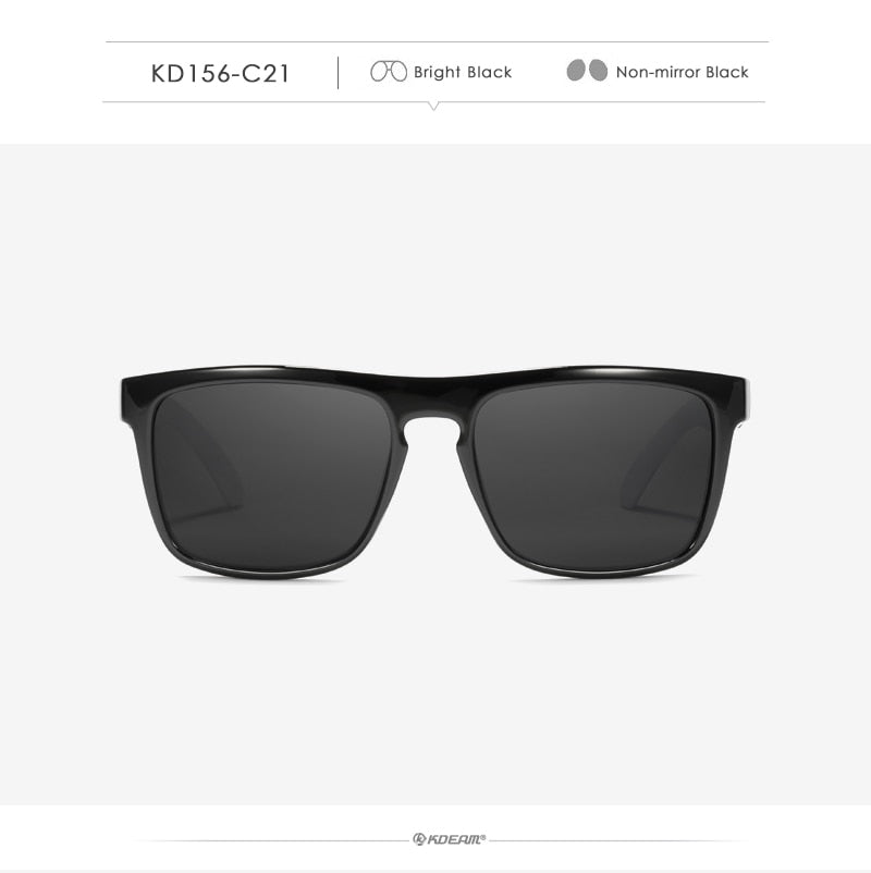 Fashion Guy's Sun Glasses From KDEAM Polarized Sunglasses Men Classic Design All-Fit Mirror Sunglass With Brand Box CE