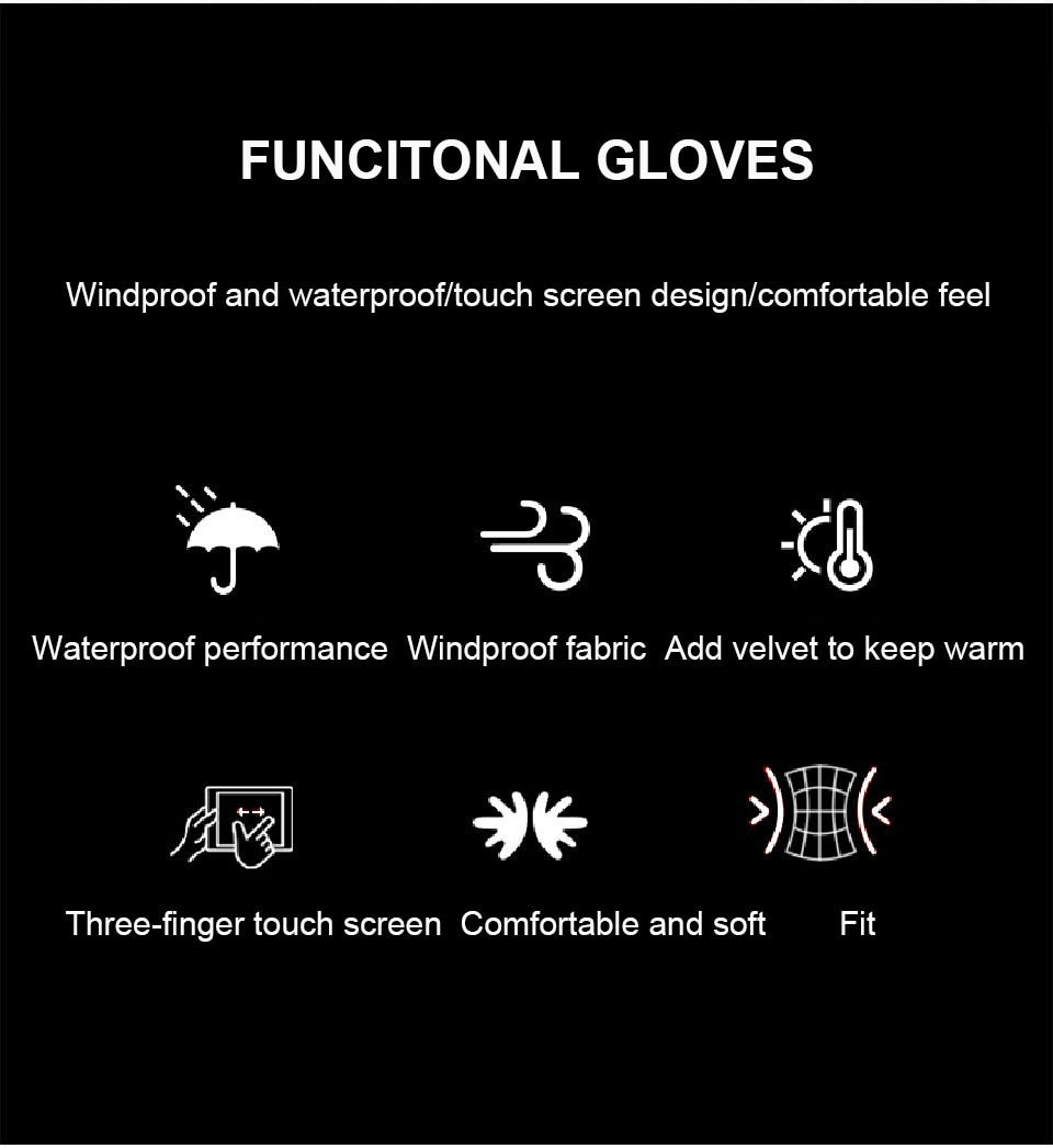 New Warm Winter Ice Fishing Gloves 3 Colors Waterproof Windproof Breathable Full Finger Non-slip Carp Outdoor Fishing Apparel