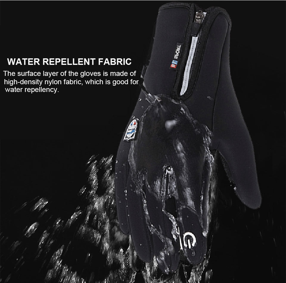 New Warm Winter Ice Fishing Gloves 3 Colors Waterproof Windproof Breathable Full Finger Non-slip Carp Outdoor Fishing Apparel