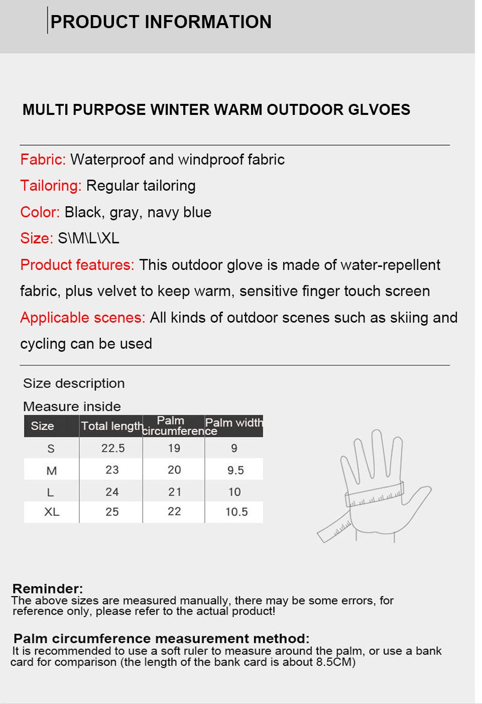 New Warm Winter Ice Fishing Gloves 3 Colors Waterproof Windproof Breathable Full Finger Non-slip Carp Outdoor Fishing Apparel
