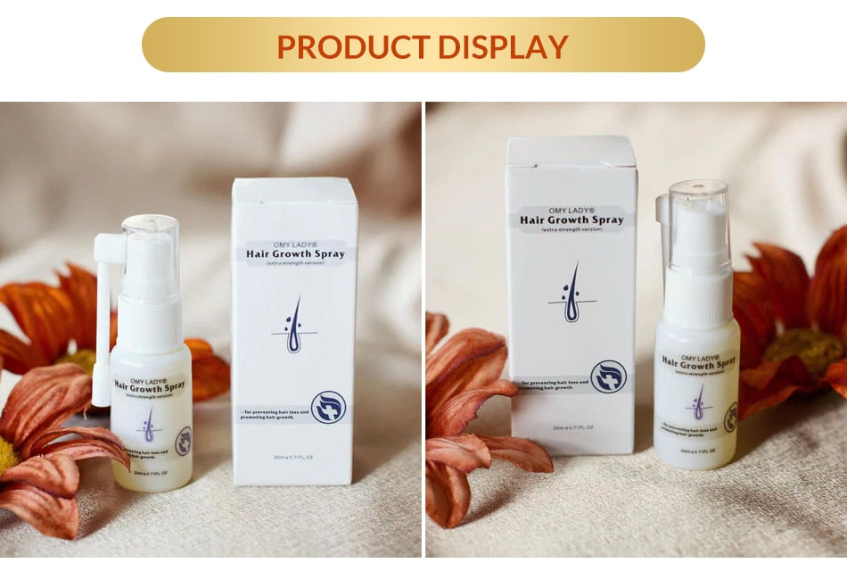 OMY LADY Anti Hair Loss Hair Growth Spray Essential Oil Liquid For Men Women Dry Hair Regeneration Repair Hair Loss Products