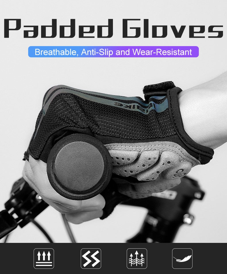 Shockproof GEL Pad Cycling Gloves Half Finger Sport Gloves Men Women Summer Bicycle Gym Fitness Gloves MTB Bike Gloves