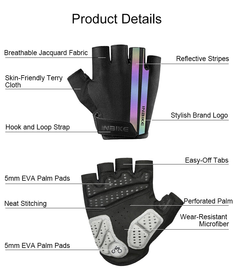 Shockproof GEL Pad Cycling Gloves Half Finger Sport Gloves Men Women Summer Bicycle Gym Fitness Gloves MTB Bike Gloves