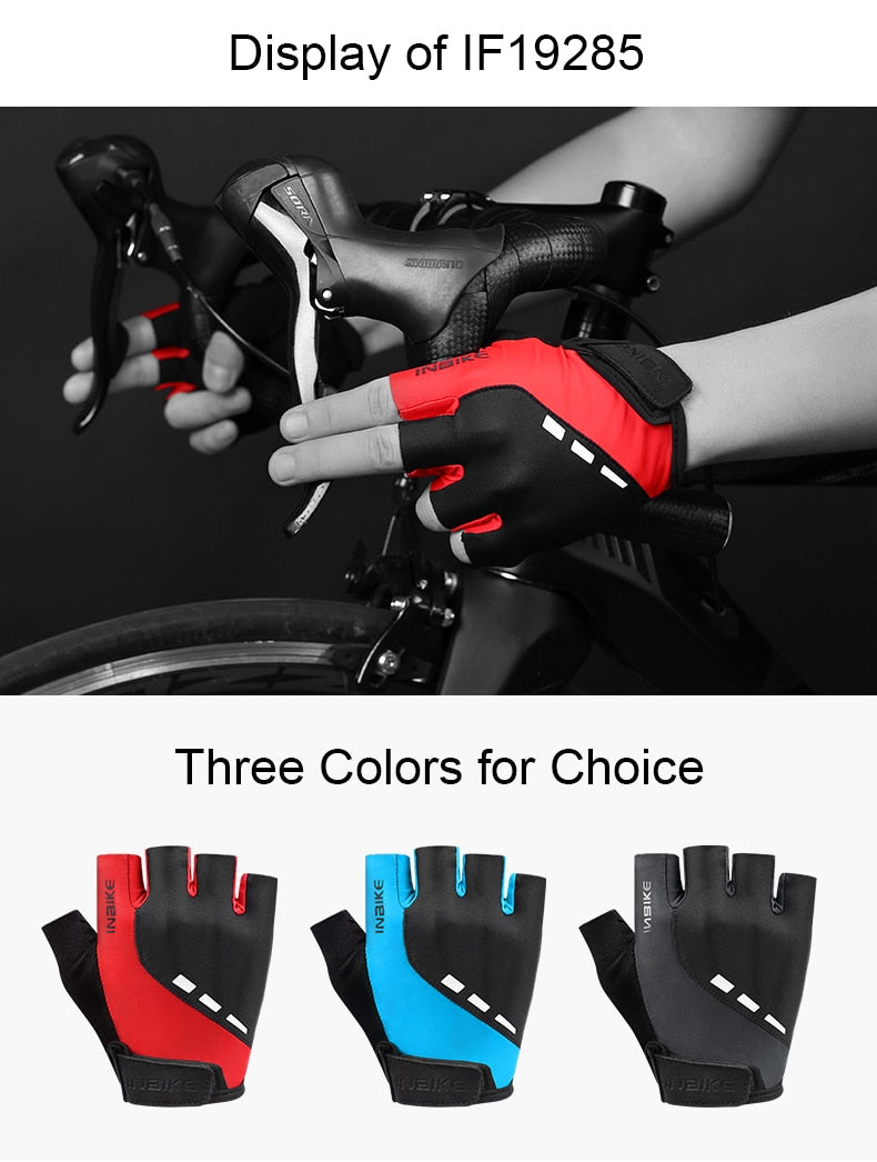 Shockproof GEL Pad Cycling Gloves Half Finger Sport Gloves Men Women Summer Bicycle Gym Fitness Gloves MTB Bike Gloves