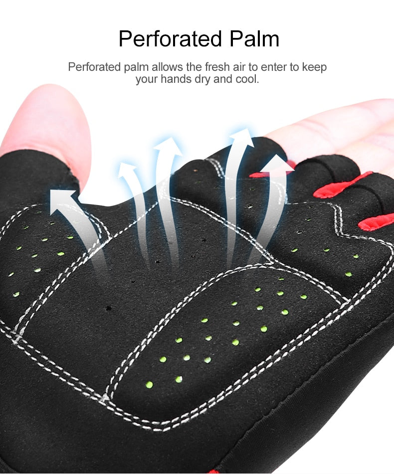 Shockproof GEL Pad Cycling Gloves Half Finger Sport Gloves Men Women Summer Bicycle Gym Fitness Gloves MTB Bike Gloves