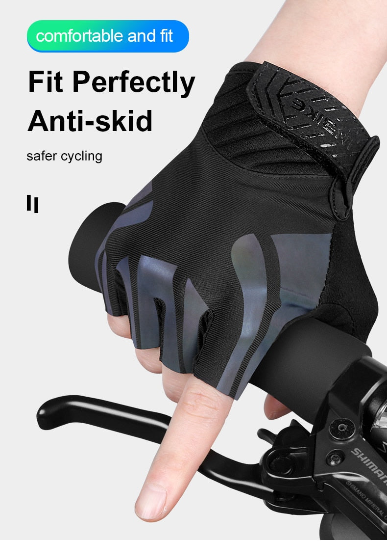 Shockproof GEL Pad Cycling Gloves Half Finger Sport Gloves Men Women Summer Bicycle Gym Fitness Gloves MTB Bike Gloves
