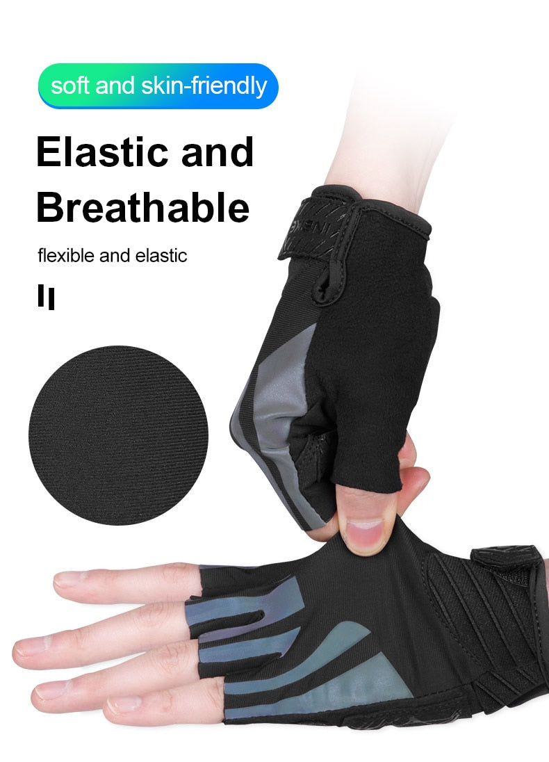 Shockproof GEL Pad Cycling Gloves Half Finger Sport Gloves Men Women Summer Bicycle Gym Fitness Gloves MTB Bike Gloves