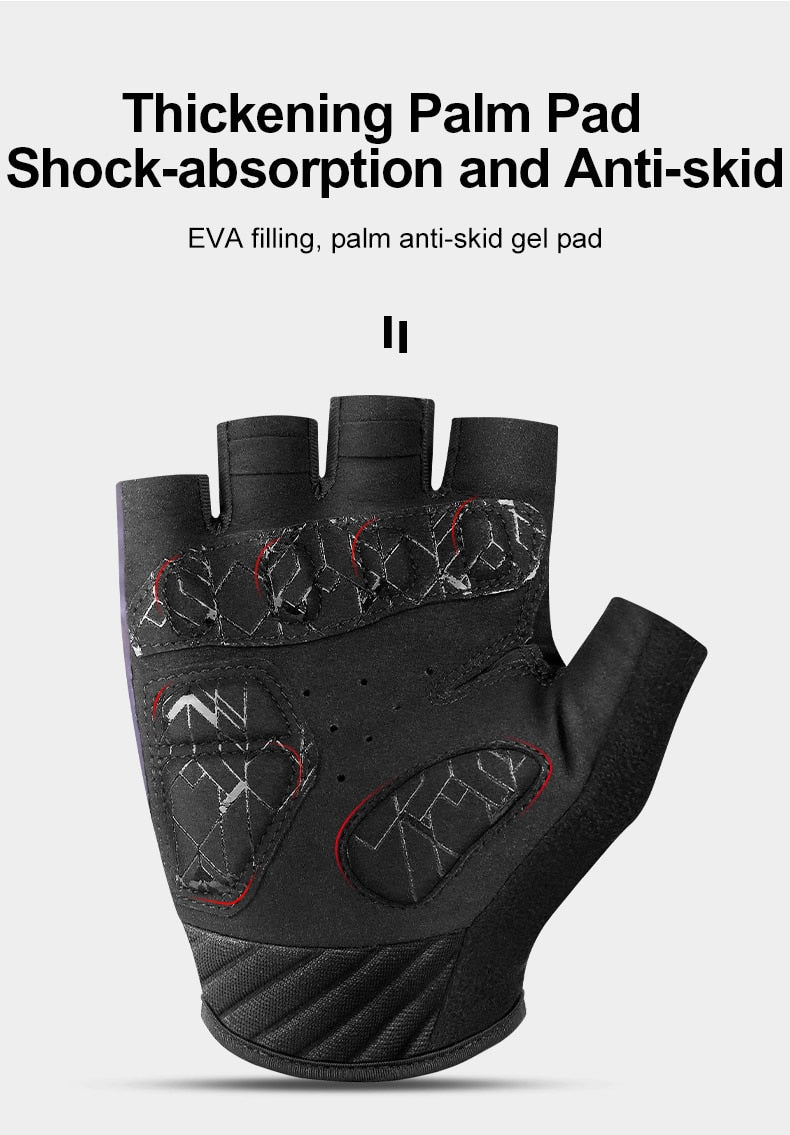 Shockproof GEL Pad Cycling Gloves Half Finger Sport Gloves Men Women Summer Bicycle Gym Fitness Gloves MTB Bike Gloves