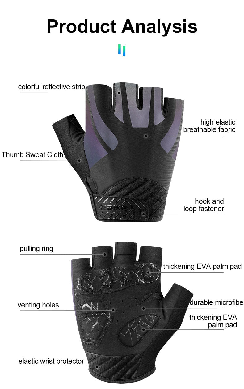 Shockproof GEL Pad Cycling Gloves Half Finger Sport Gloves Men Women Summer Bicycle Gym Fitness Gloves MTB Bike Gloves