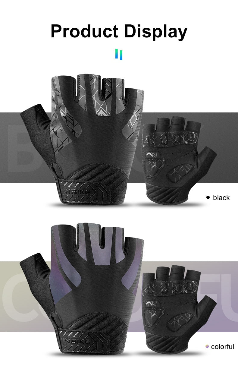 Shockproof GEL Pad Cycling Gloves Half Finger Sport Gloves Men Women Summer Bicycle Gym Fitness Gloves MTB Bike Gloves