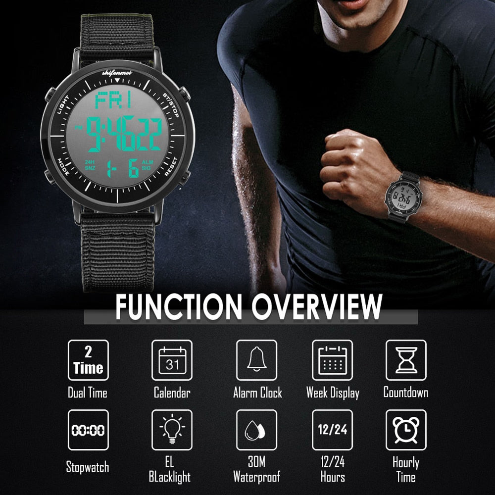 Digital Watch Men Sport Watches for Men Waterproof Alarm Clock Multifunction Outdoor Wristwatch Male Relogio Digital Masculino