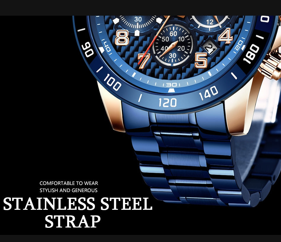 LIGE 2020 New Arrival Men Watches Top Luxury Brand Sport Watch Men Chronograph Quartz Wristwatch Date Male Relogio Masculino+Box