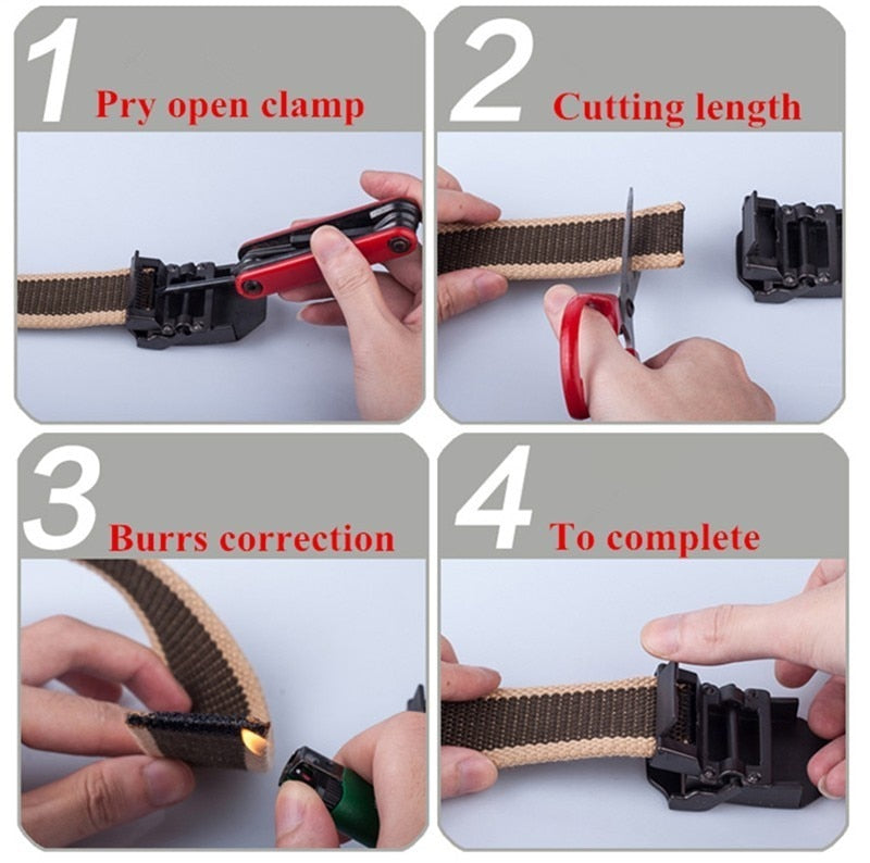 SupSindy New Canvas Belt 3D Soviet National Emblem metal buckle jeans belts for Men CCCP Army Military tactical belts male strap