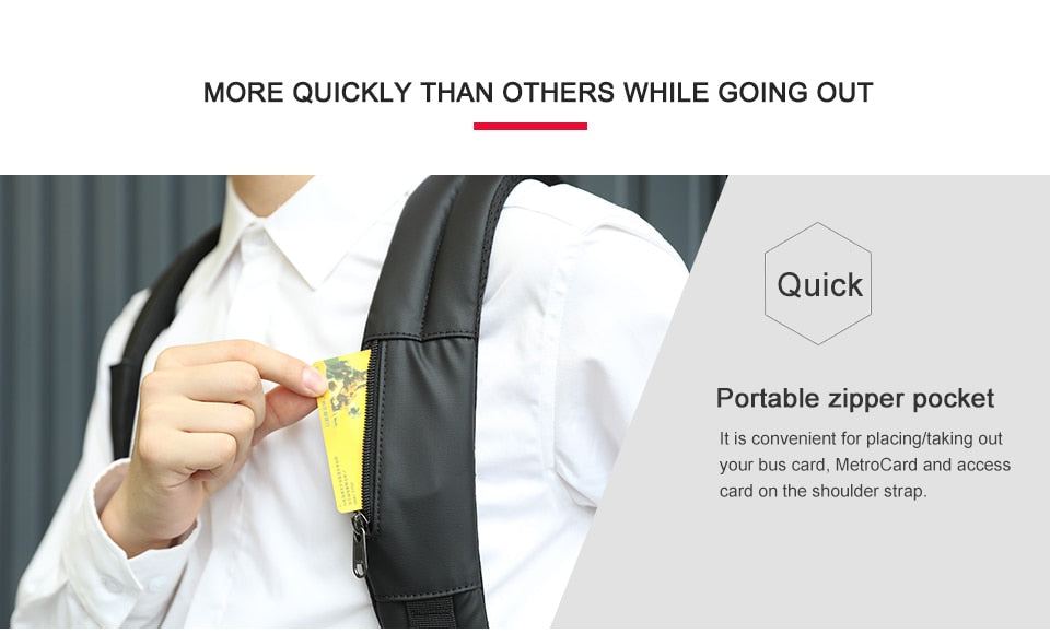 Hidden Anti theft Zipper 15.6 inch Men School Laptop Backpacks Water Repellent Travel 20L Multi USB Charger Male Mochila women